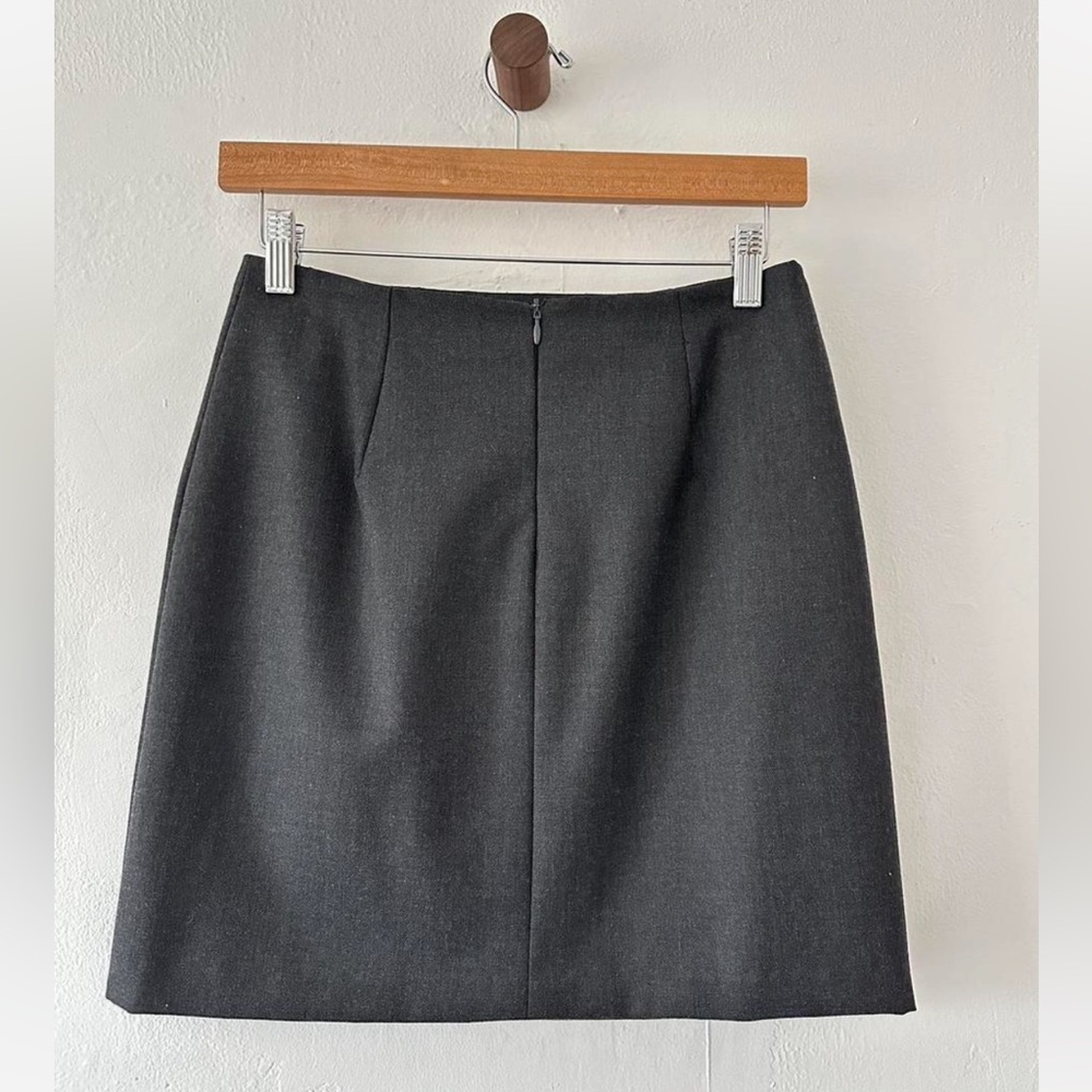 Classic Asphalt Grey Women's Mini Skirt - Picture 2 of 2